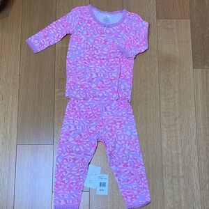 Esme Pink Patterned Kids Pajama Set